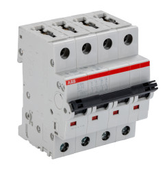 Wyłącznik nadprądowy MCB, Typ D, 4-biegunowy, 32A, 400V, na szynę DIN, ABB S204-D32, S200