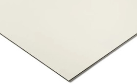 Arkusz tworzywa sztucznego Czarny, biały, 1300mm x 500mm x 3mm