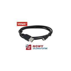 Kabel USB Wt.A-miniUSB 5p 0,8m 0,8m USB A 5pFotoCanon