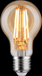 29187 LED bulb E27, 6 W, 470 lm, 1800 K, filament, dimmable, gold