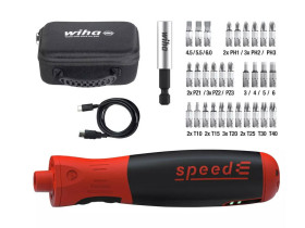 Wkrętak elektryczny speedE® PocketDrive z kasetą na bity i torbą 45791 WIHA