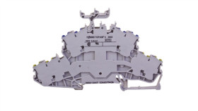 Złączka Szynowa 2-Pietrowa 4-Przewodowa 2,5Mm2 Szara N/Pe 2002-2447 Topjobs...