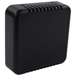 CamdenBoss CBRS01VBK Room Sensor Enclosure, Size 1, Vented, Black, 86x86x25.5mm