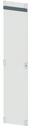 Door, double beard, hinge left, rectangular, sheet steel, (W x H x D) 400 x 2000 x 25 mm, light gray, 8PQ2197-4BA05