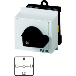Przełącznik krzywkowy 6-pozycyjny Eaton 3P 3 90° 20A Eaton Moeller Series T0 690V (Volts)