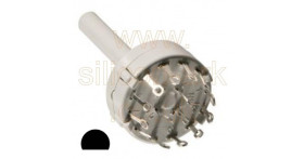 CK1025 2 pole 6 way rotary switch - Lorlin