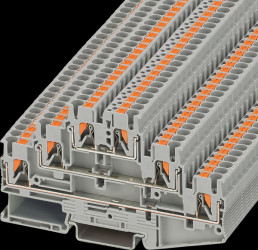 3210499 Multi-deck terminal block, PT 2.5-3L gray