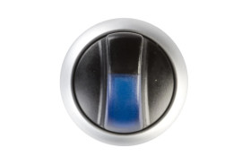 Napęd przełącznika 3 położeniowy niebieski z podświetleniem bez samopowrotu M22-WRLK3-B 216851