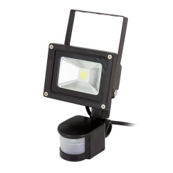 Halogen LED 10W + sensor ruchu i zmierzchu, b.ciepła,reflektor