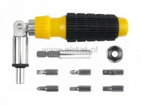 Zestaw 37szt narzędzi śrubokręt + bity