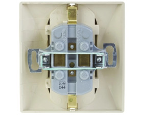 AKCENT Gniazdo podwójne z/u Schuko beżowe GP-2AS/01