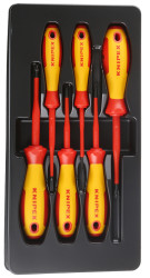 Zestaw wkrętaków Knipex PlusMinus Phillips; PlusMinus Pozidriv; płaskie 6 szt. długość całkowita 170 mm