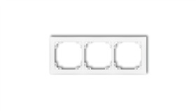 Deco Ramka Uniwersalna Potrójna Z Tworzywa Deco Soft, Biały Mat 25Drso-3