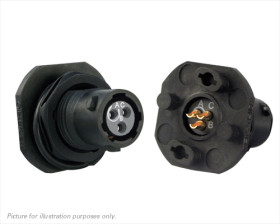 Złącze wielostykowe przemysłowe 3-pinowe, panelowe Wtyczka Souriau Sunbank by Eaton