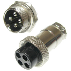 Złącze przem. DS-11-10-4B6 4pin Przemysłowe, Wtyk + Gniazdo