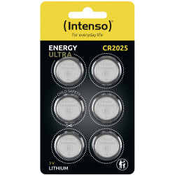 Intenso 7502426 Button Cell CR2025 3V 6-Pack 160mAh Lithium Batteries
