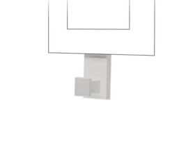 SIMON 55 Wieszak pojedynczy pasuje do ramek Line jasnoszary mat TRLW/114 KONTAKT SIMON