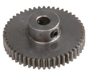 Koło zębate walcowe l.zębów: 50 0.5 Stal śr. otworu: 4mm śr. piasty: 10mm