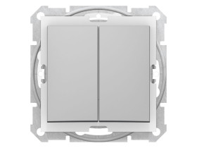 SEDNA Wyłącznik podwójny świecznikowy podwójny IP44 aluminium SDN0300460 SCHNEIDER ELECTRIC