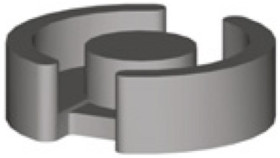 P core, N48, 250 nH, ±3 %, outer Ø 18.4 mm, inner Ø 14.9 mm, (H) 10.6 mm, B65651D0250A048