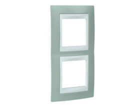UNICA PLUS Ramka 2 podwójna pionowa zieleń brylantowa MGU6.004V.870 SCHNEIDER ELECTRIC
