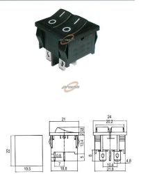 PRZEŁĄCZNIK KOŁYSKOWY 2x2POZYCJE 2PINY MK621/2