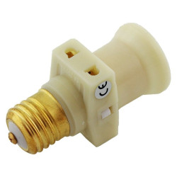 Adapter elektryczny E27 gwint E27/2x gniazdo sieciowe