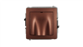 Deco Mechanizm Wypustu Kablowego Brązowy Metalik 9Dwpk