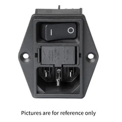 Złącze IEC IEC C14 Montaż na panelu Męski 10A Proste Schurter