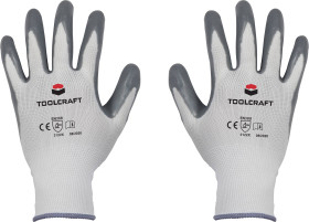 Rękawice robocze TOOLCRAFT TO-5621508 Poliamid, Nitryl Rozmiar rękawic: 11 EN 388 CAT II 1 par(a)