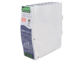 WDR-120-12 Zasilacz impulsowy, na szynę DIN, 120W, 12VDC, 10A, 180÷550VAC