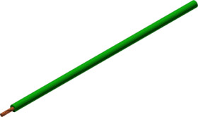 Silicone-switching strand, extremely flexible, halogen free, Cableline, 1.0 mm², 259 x 0.07 mm, green, outer Ø 3 mm, 61.7554-100