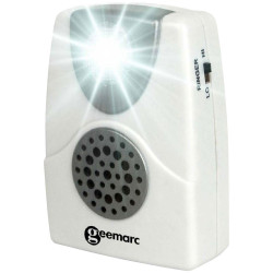 Geemarc CL11_WH Doorbell Amplifier: Loud Tone Bright Light No Batteries