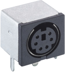 Panel socket, 6 pole, THT, angled, TM 0508 A/6