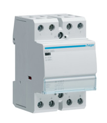 Stycznik 230 V AC Hager styki: 4 6,5 kW 63 A 4NO Montaż na szynie DIN Śruba ESC463