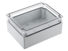 Obudowa Poliwęglan szerokość zew. 152 mm długość zew. 202 mm wys. zew. 90 mm Günther Spelsberg IP67 Szary