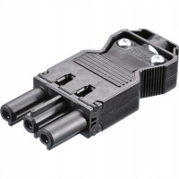 GST18-3W Wtyk zasilający męski 3pin na kabel 20A, 250V