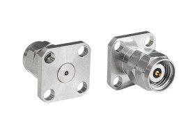 Złącze koncentryczne Montaż na kołnierzu Męski/żeński typ złącza Złącze koncentryczne w okrągłej obudowie Wtykowe