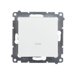 Łącznik pojedynczy podświetlany biały DW1L.01/11 Kontakt Simon54