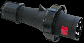 035-6XS TWIST connector - 63 A, 5p 6h IP67 - black