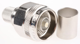 Złącze koncentryczne Montaż na kablu Męski 50Ω typ złącza Złącze N 0 to 11GHz Połączenie zagniatane typ kabla RG214/U