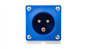Wtyczka Odbiornikowa 16A 3P 230V Niebieska Ip44 513-6