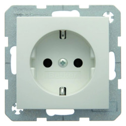 Gniazdo pojedyncze SCHUKO śnieżnobiały połysk S.1/B.3/B.7 Glas 41438989