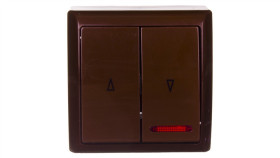 Bis Łącznik Żaluzjowy Z Podświetleniem Brązowy Łn-7Bs/24