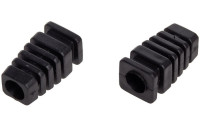 ODGIETKA-7/100 Odgiętka na kabel wychodzący z obudowy 7mm - czarna - opakowanie 100 sztuk