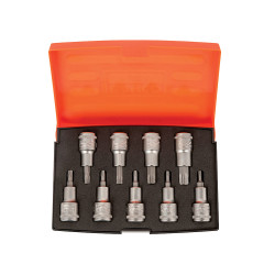 Bahco S9TORX 1/2in Drive Socket Set of 9 Metric