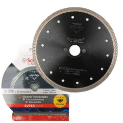 Tarcza diamentowa 200x25,4 / 22,2mm do gresu płytek Premium SLIM - Schmith