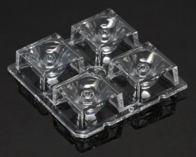 Soczewka LED 4-LEDowa 50 x 50 x 10mm, do użytku z XP-G, Ledil, seria: High Bay