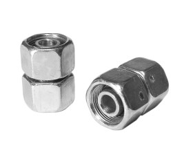 Złączka hydrauliczna, Złacze A: Stożek męski 24° DIN, Złacze B: Stożek męski 24° DIN, Stal nierdzewna, 315bar