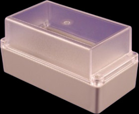 ABS enclosure, (L x W x H) 165 x 85 x 85 mm, light gray (RAL 7035), IP65, RP1185C